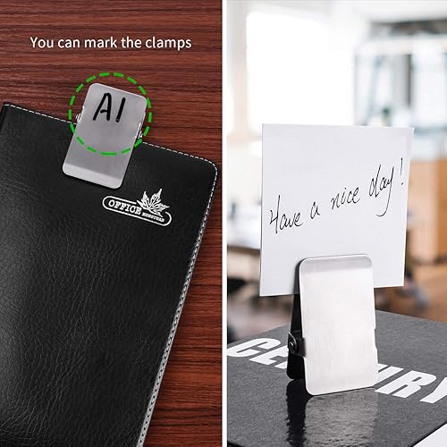 Miniatura 9 de Clips para bolsas de chips de acero inoxidable, clip grande y resistente para oficina, cocina, escuela, ideal para papel, alimentos, fotos,