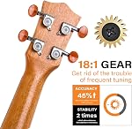 Ukulele,Kmise Instrument professionnel Ukalalee Ahogany de Soprano Ukelele 21 Inch Uke hawaïen pour débutant avec kit de démarrage (Bag Tuner Strrap Rechange Strings Instruction et leçon en ligne gratuite)