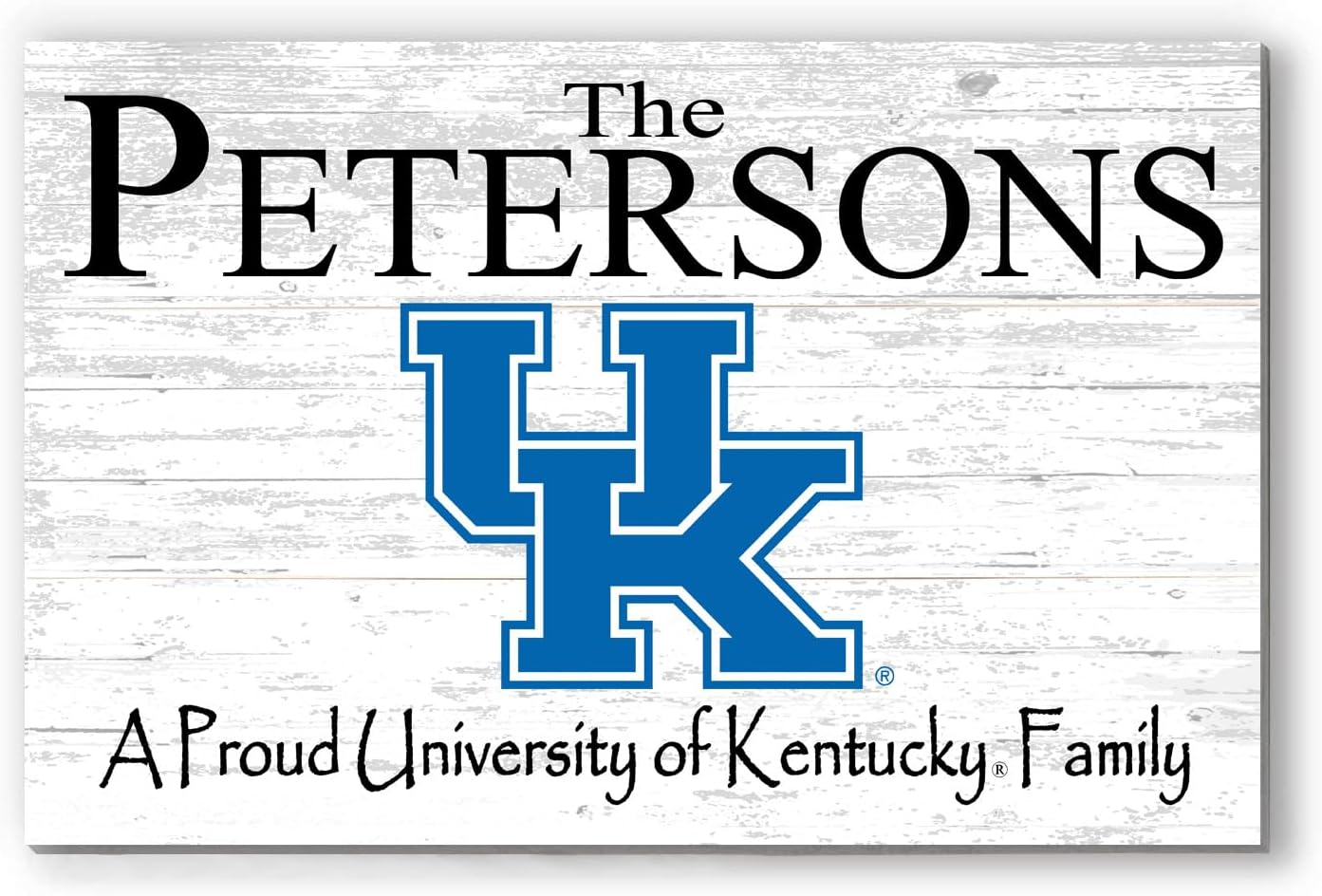 University of Kentucky Name Sign Solid Wood for UK Wildcats Family, Fans, Alumni, Students or Graduation