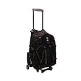 Ape Case, ACPRO4000, Backpack with wheels, Laptop compartment, Padded, Rain cover included, Adjustable straps, Camera backpack, Black (ACPRO4000),Large With Rollers