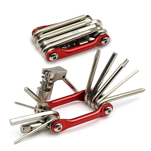 10-in-1 Bike Multi Tool – Compact Bicycle Repair Kit w/Chain