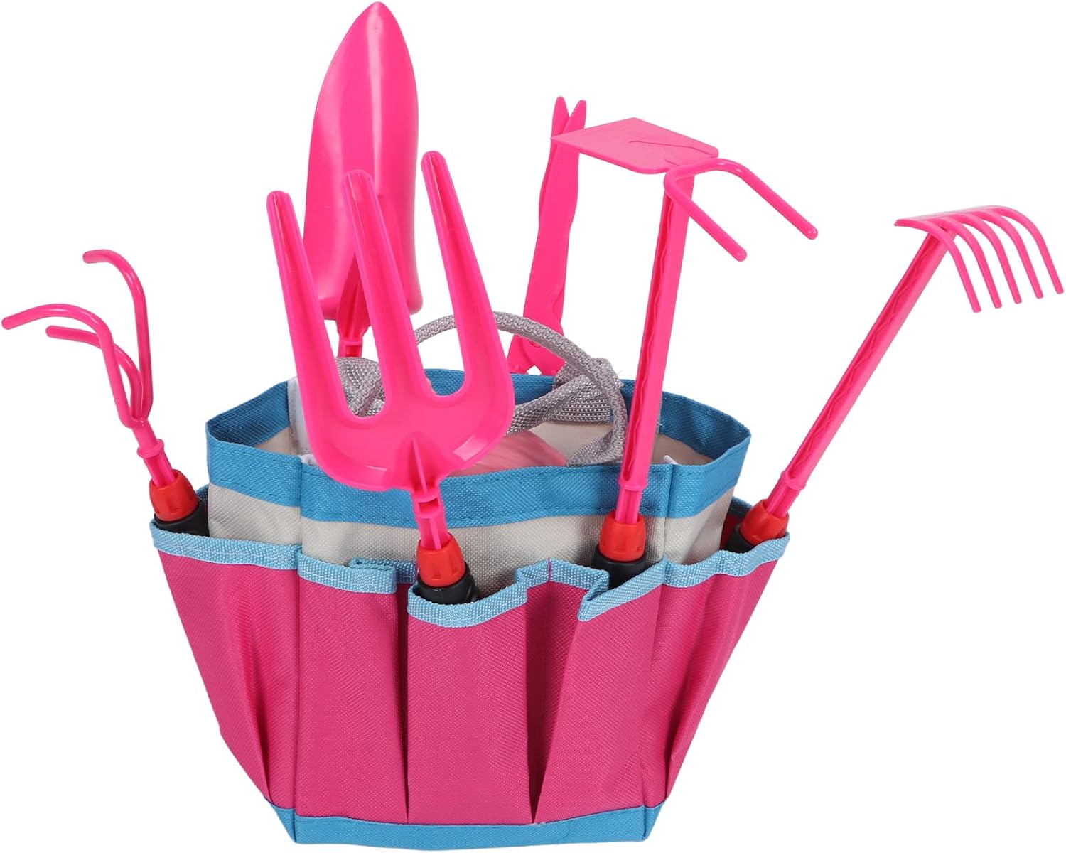 Focket Kids Gardening Set, Complete Set Gardening Kit for Kids, Toddler with Tools Sun Hat Apron Gloves for Outdoor Learning Skill Development