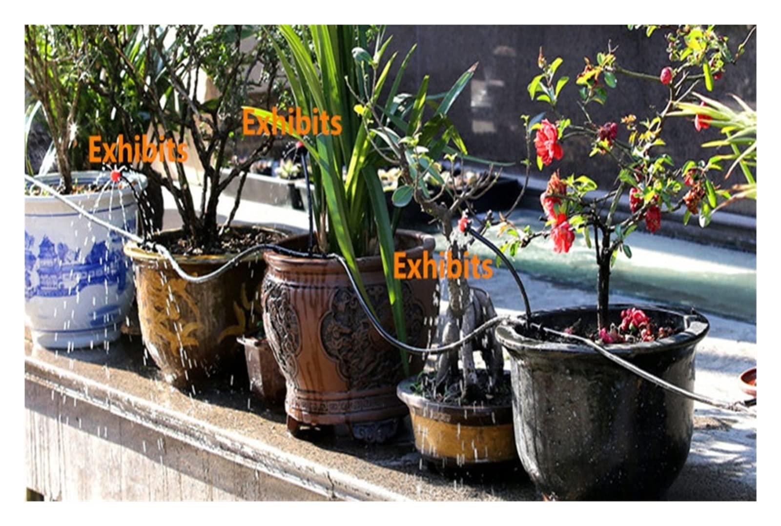 KKXXYQFC Arrosage de avec Tuyau de 10/20/40M 4/7mm ; Tuyau d'irrigation Goutte à Goutte en PVC, pour pelouse, Balcon, Plantes, Serre à Fleurs, largement utilisé (40M)