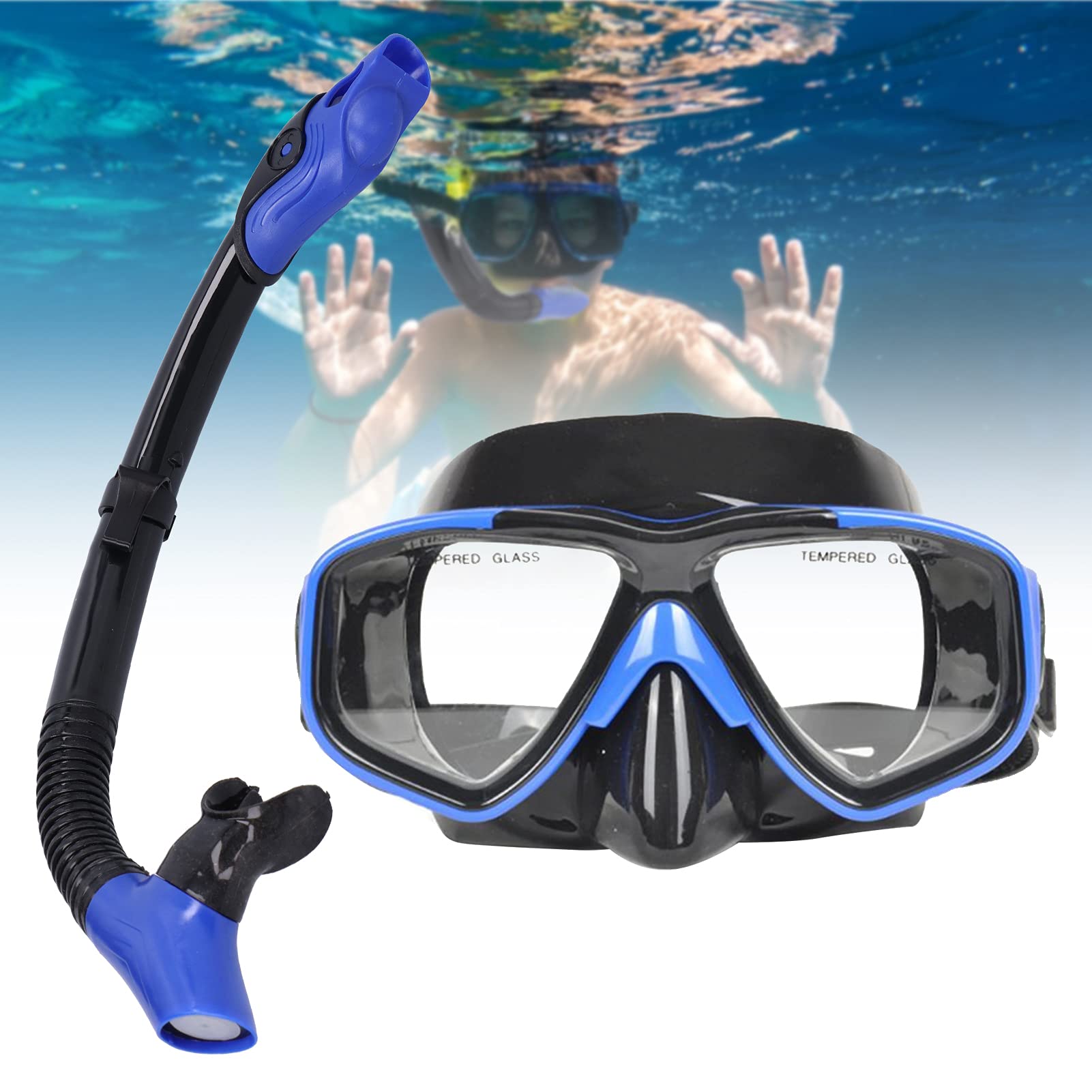 Set di Occhialini da Snorkeling con Tecnologia Antiappannamento e