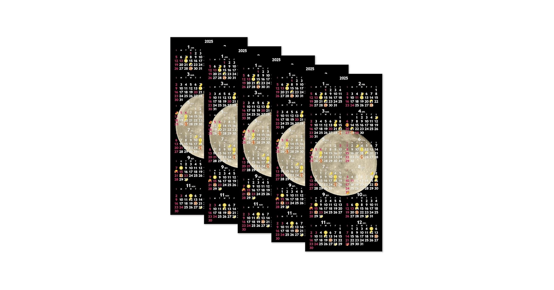 Amazon.co.jp: ムーングラフィックス 2025年 カレンダー ムーン