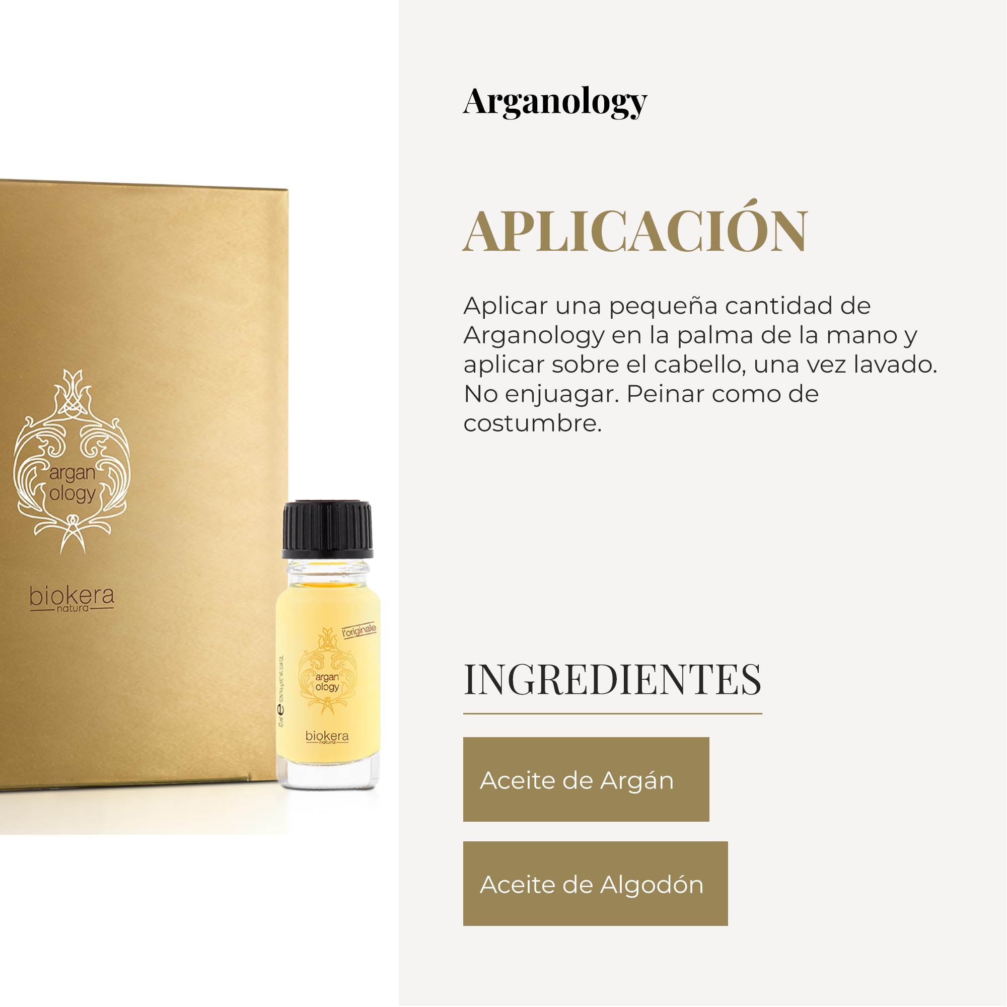 SALERM - Serúm Aceite de Argán para el Pelo - Biokera Arganology - 12 x 10 ml - para Cabellos Muy Secos y Dañados - Nutrición y Brillo - Revitaliza el Cabello - Plus de Hidratación
