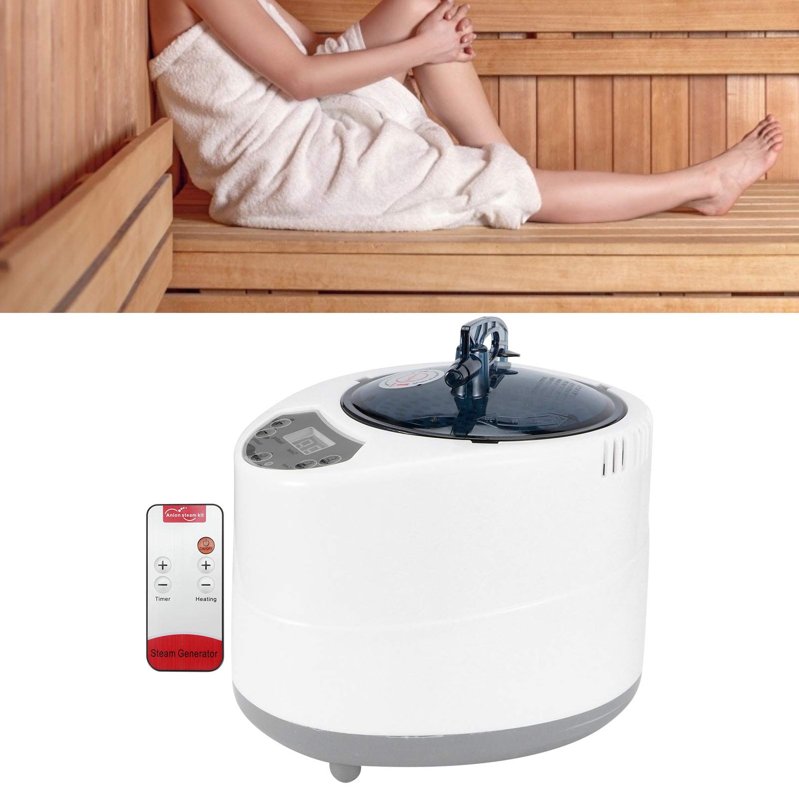 Fdit Générateur de Vapeur Sauna 220V Ménage Machine Soins de santé avec Fumigation des Pieds à la Vapeur pour Les Saunas de Fumigation