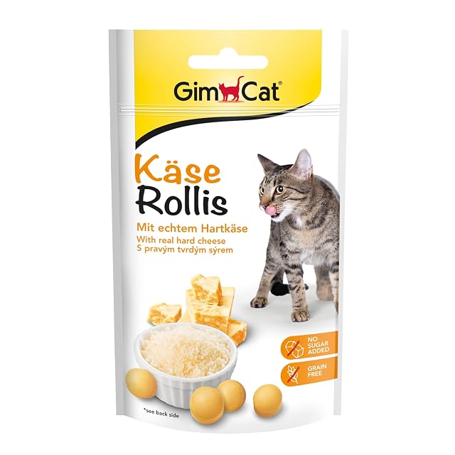 Foto 4 de 8 de GimCat Rollis, comprimidos de queso - Snack para gatos rico en vitaminas con auténtico queso duro