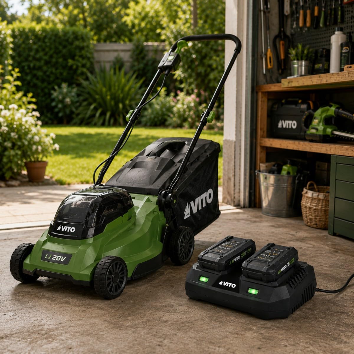VITO – Cargador doble 20 V Gama EGO LI Herramientas Jardín y Brico