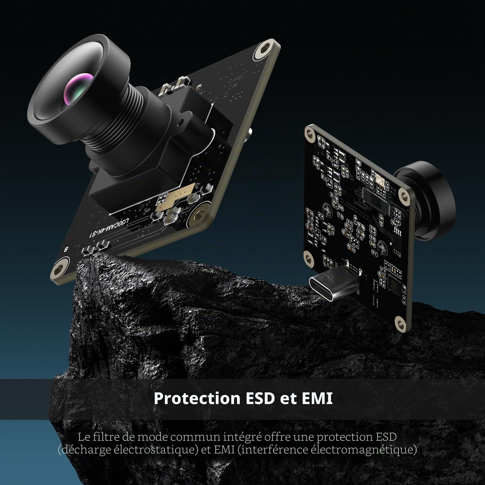 innomaker Module Caméra USB 3.0 UVC avec Capteur IMX415, 4K@30FPS & 1080P@60FPS, Plug and Play pour Windows/Linux/Mac/Android/Raspberry Pi/Jetson Nano/Arm Boards