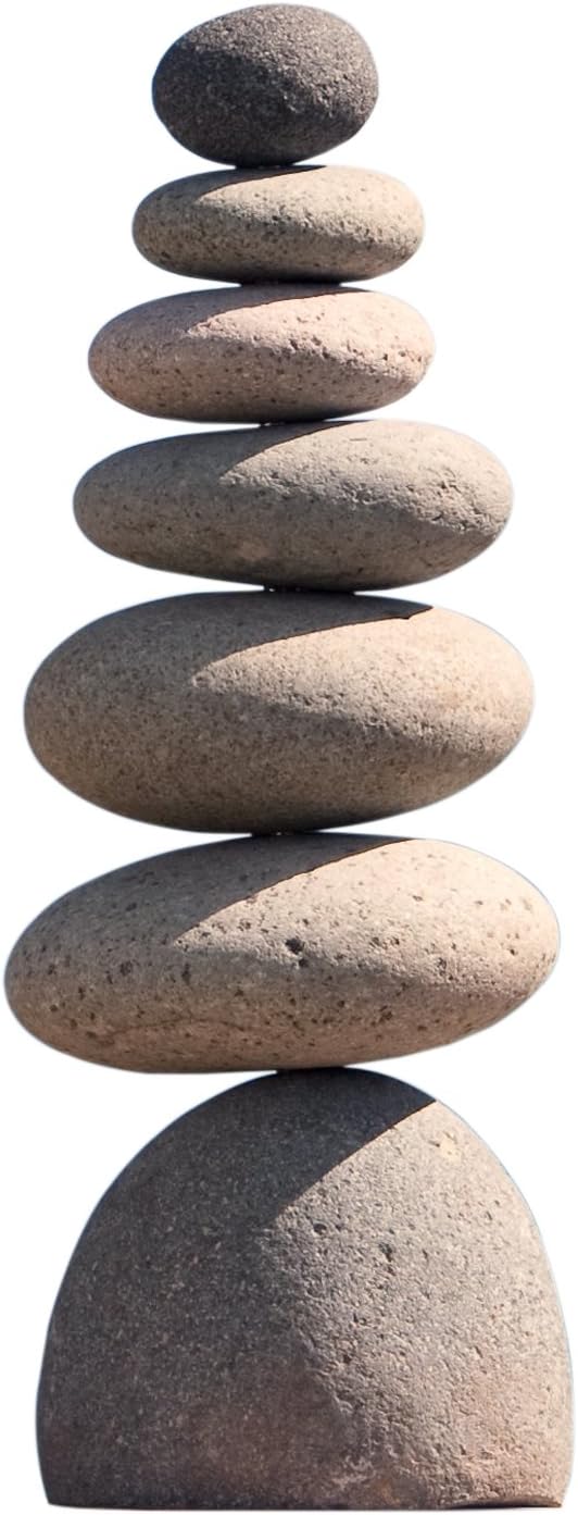 Medium Giant Rock Cairn 22" Inspirational Zen Garden Pile Stones