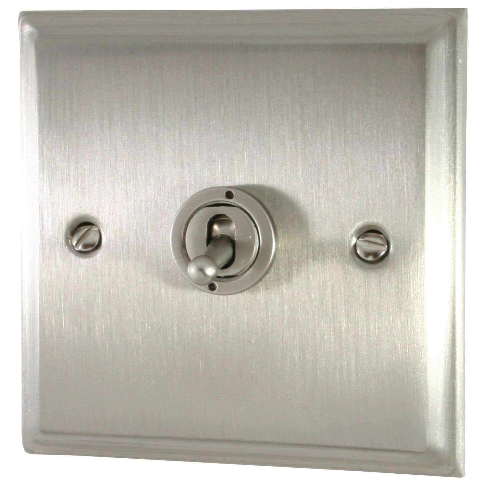 G&H Brassware Deco Satin Nickel Toggle Switch (1 Gang) - Dsn281