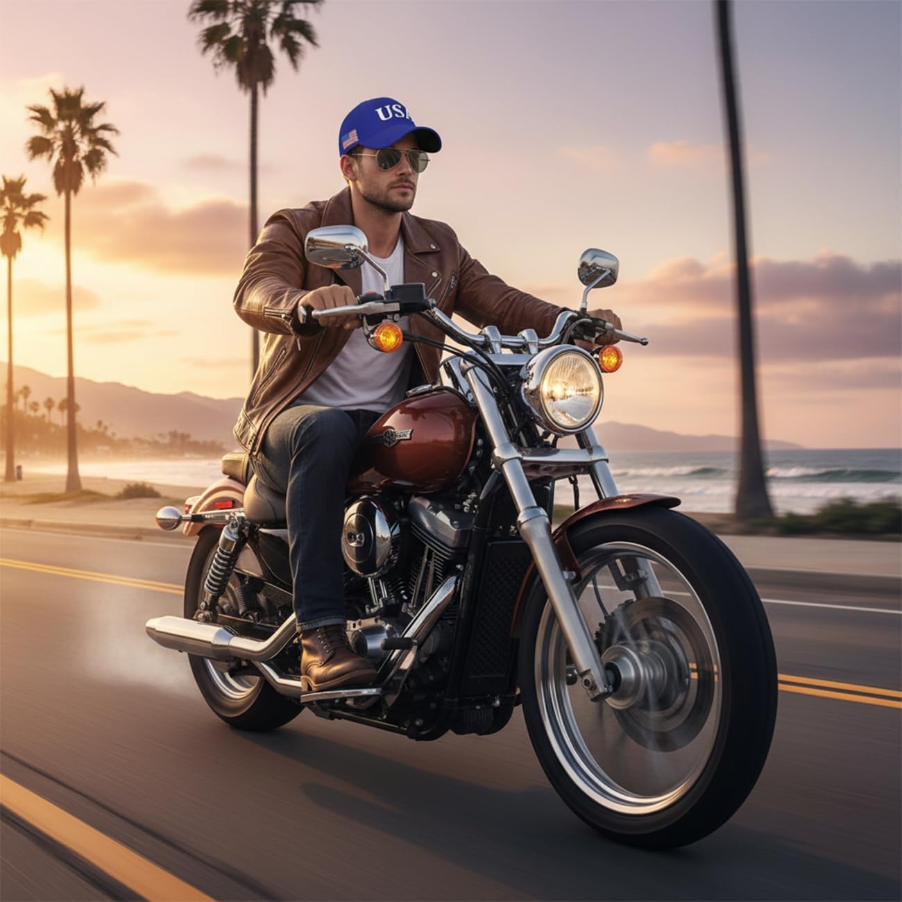 USA Flag Baseball Cap American Patriotic Trucker Hat Father Dad Mother Mom Adjustable Sportswear Hat for Men Women Adults - Image 6