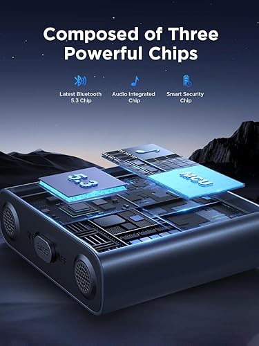 Miniatura 4 de Adaptador de coche Bluetooth 5.3 AUX actualizado 2024 micrófonos duales y sonido de graves profundos de alta fidelidad cancelación de ruido y