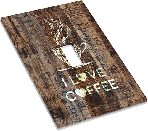 Miniatura 3 de Placa de interruptor de luz de palanca individual con diseño de girasol, placa de pared de 1 banda, placa frontal eléctrica para baño, cocina,