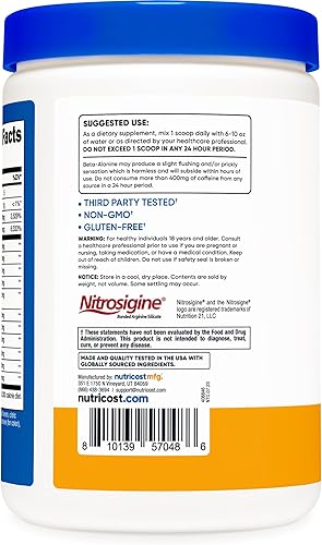 Miniatura 8 de Nutricost Complejo pre-entrenamiento pre-C con creatina (ponche de fruta  30 porciones) en polvo - Boost Fintess Rutinas, 15.98 oz