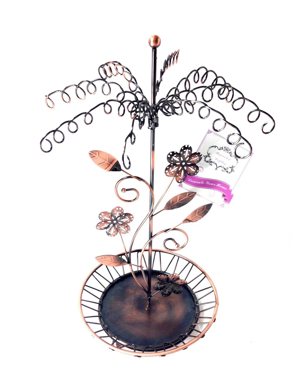 Bejeweled Display®Fancy Flower Shape Earring HolderNecklace Organizer