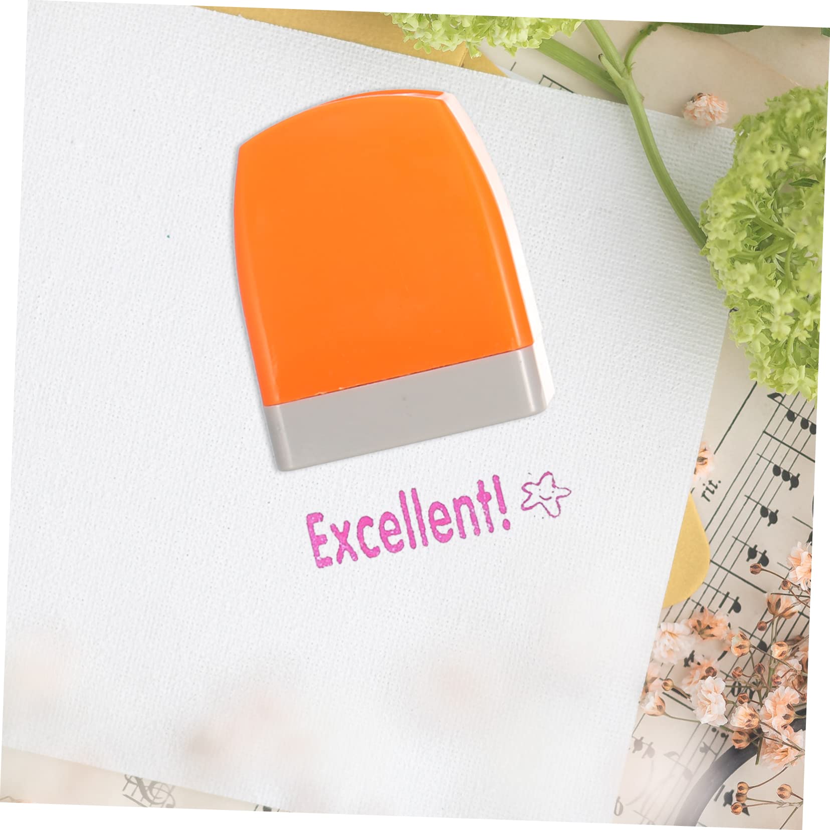 NUOBESTY Timbri Piccoli Multiuso e Creare Biglietti di Ringraziamento per Decorare Cancelleria Set da 8 Timbri in Abs per Insegnanti per Festa Scuola Decor