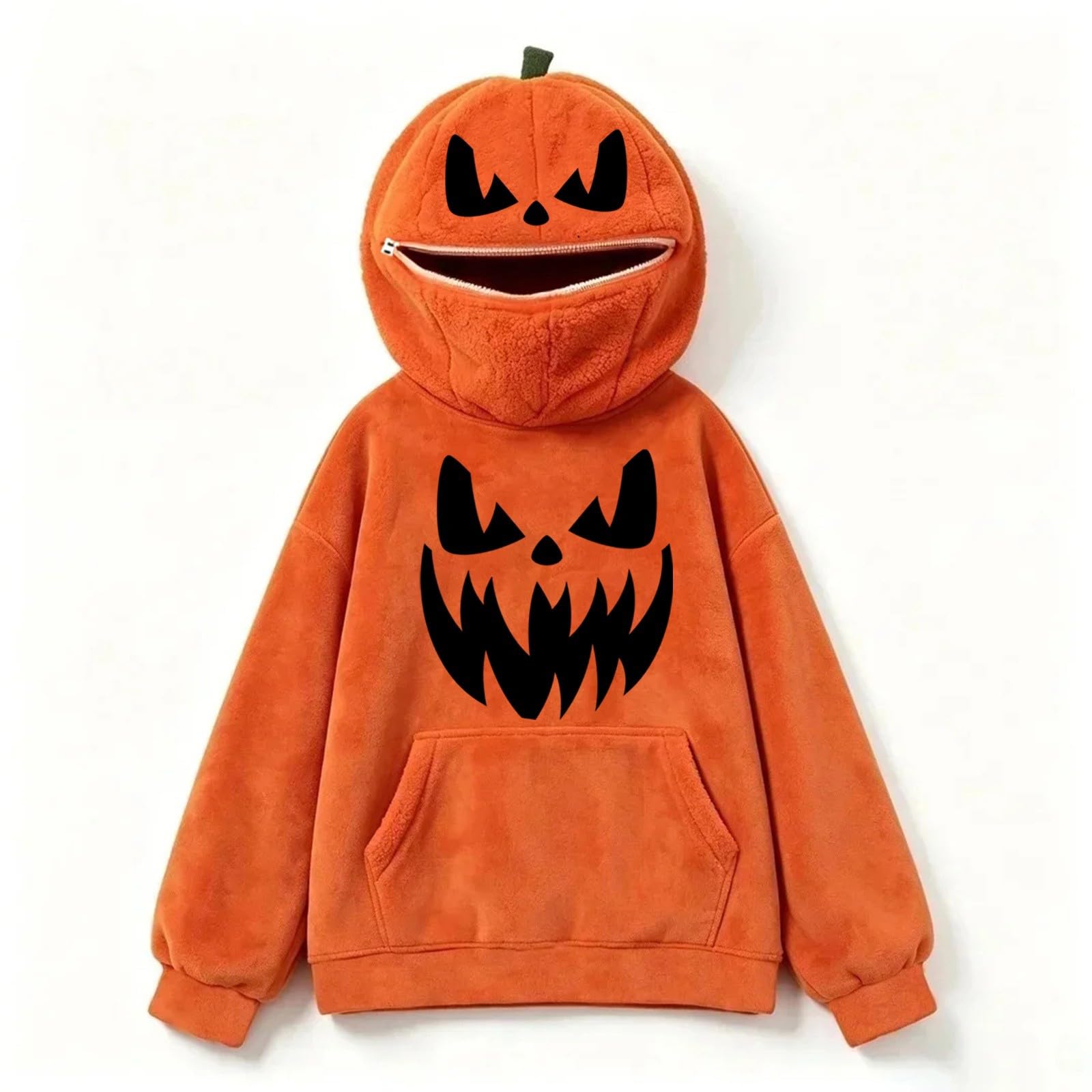 Sudadera con capucha de calabaza para niñas | Sudadera con capucha suave y cálida para otoño e invierno, perfecta para fiestas de truco o trato, escuela, vacaciones