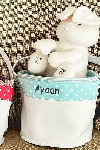 Miniatura 6 de Cesta de Pascua personalizada suave y ligera (morado)