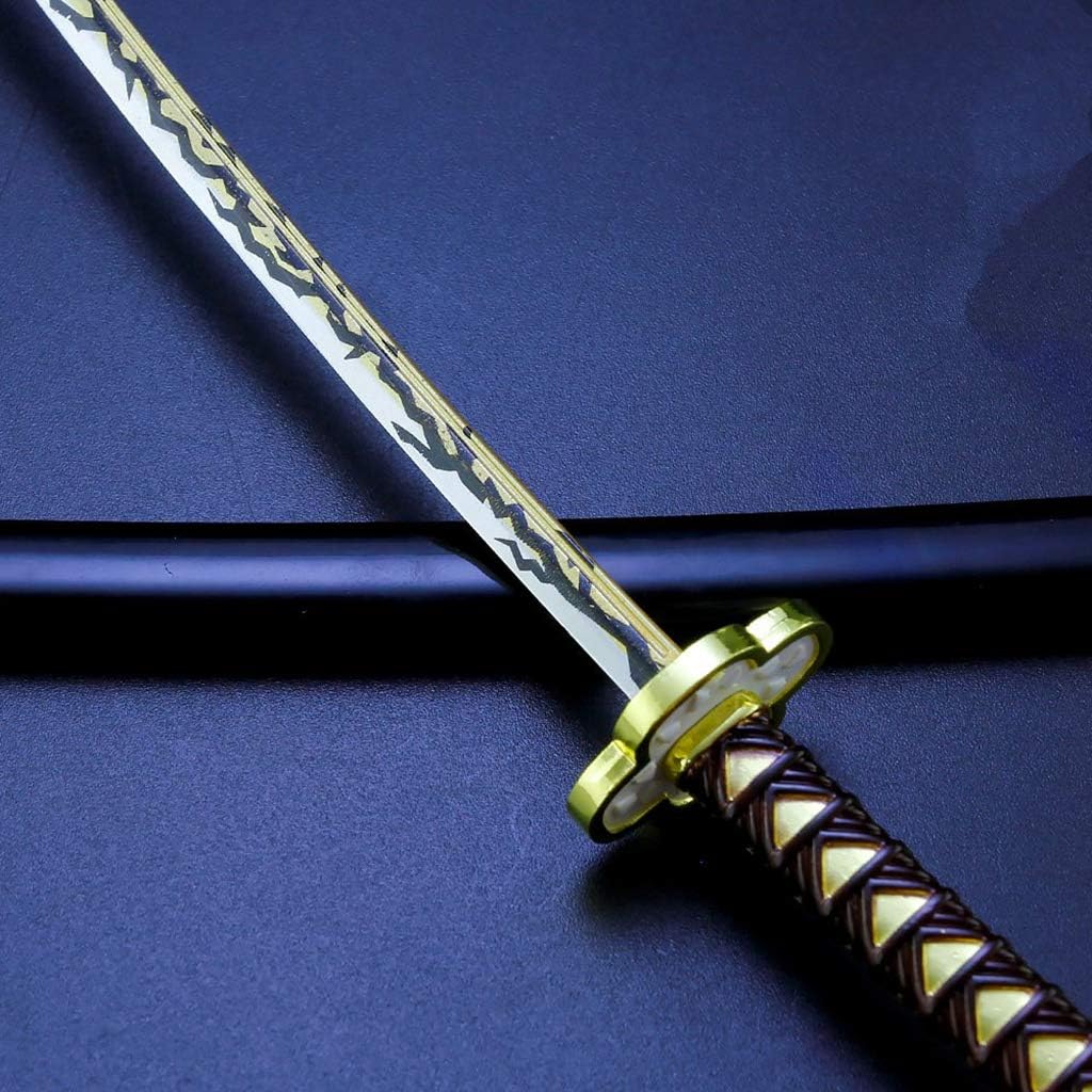 DBKJ Demon Slayer 1/6 Kaigaku Cosplay Metal Sword Katana Toys Model with Scabbard Collection Crafts Gifts Role-Playing Accessories : Sports & Outdoors