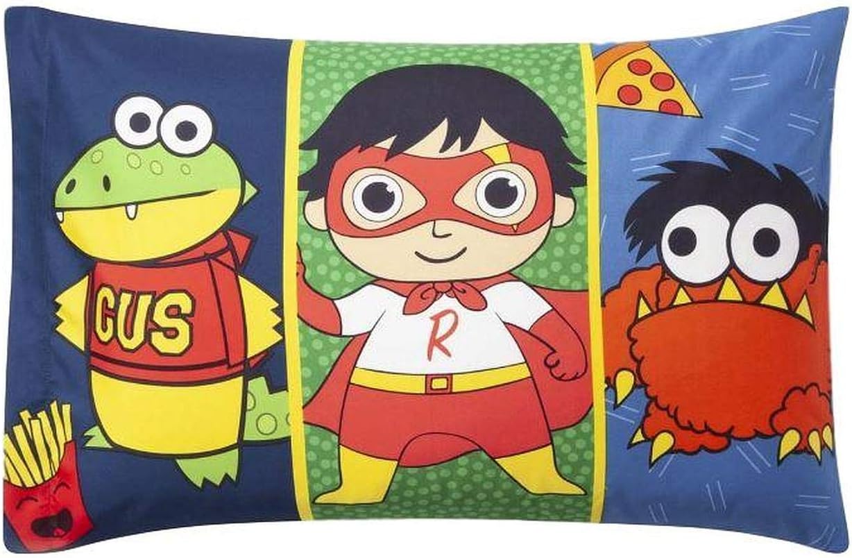 RYAN'S WORLD Kid's Reversible Standard Pillowcase