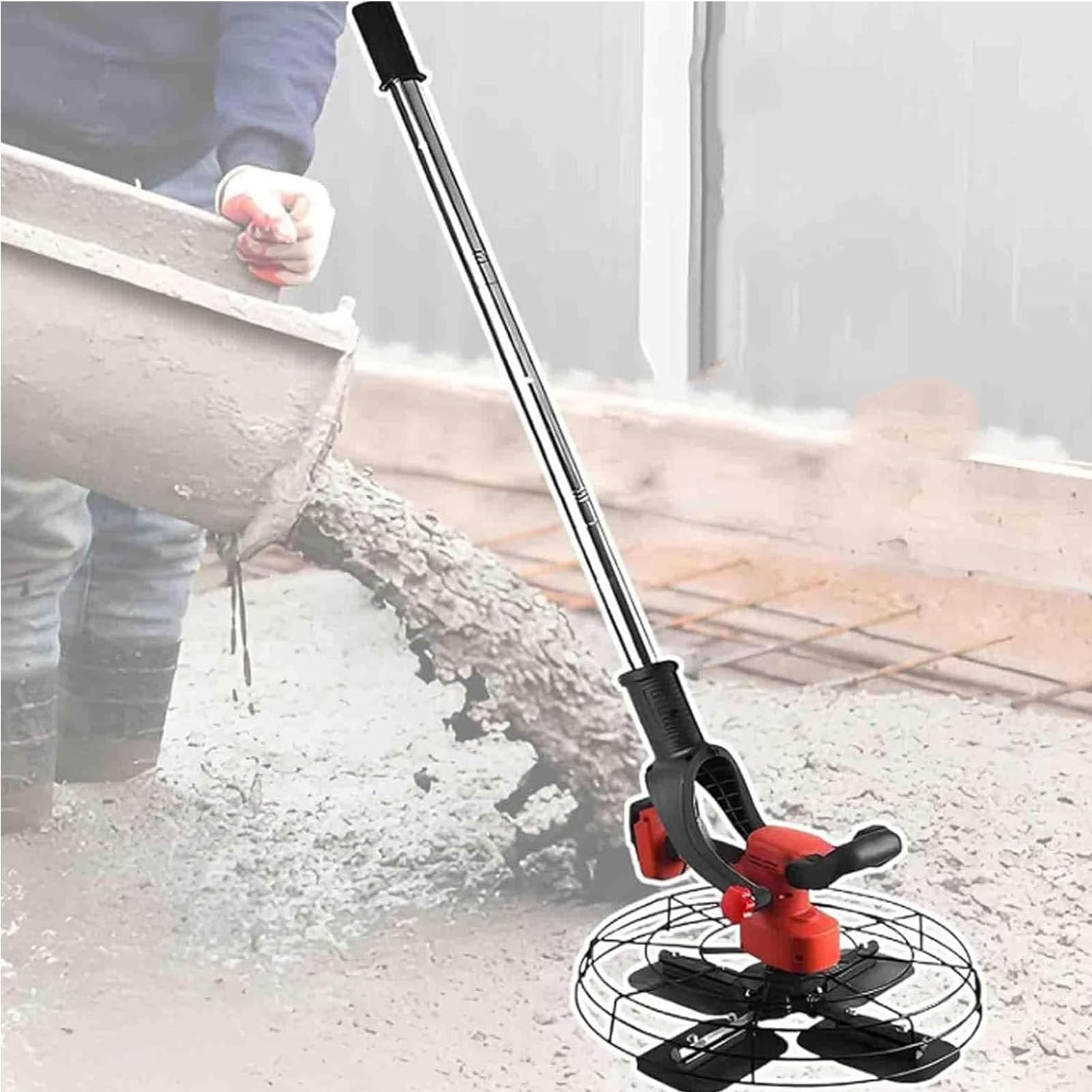 Pulidora Y Lijadora Eléctrica Inalámbrica Hormigón 6 Velocidades 1*Battery