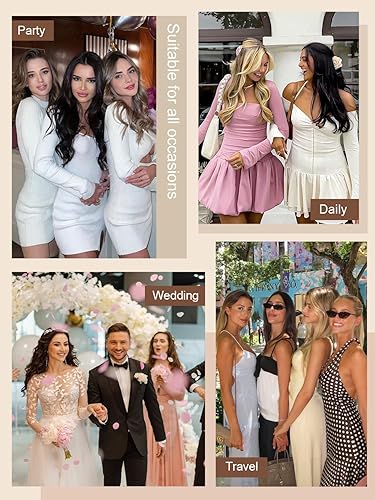 Miniatura 7 de YILITE - Extensiones de cabello humano con cinta adhesiva roja, 20 pulgadas, 50g, 20 piezas, #99J burdeos, cinta adhesiva para extensiones