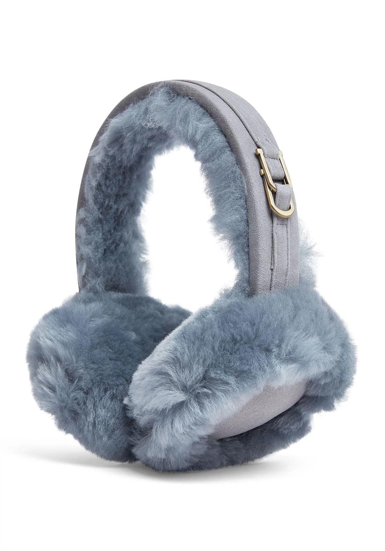 TruClothing Womens Sheepskin Shearling Winter Ear Muffs Warm Comfortable - Grey One Size