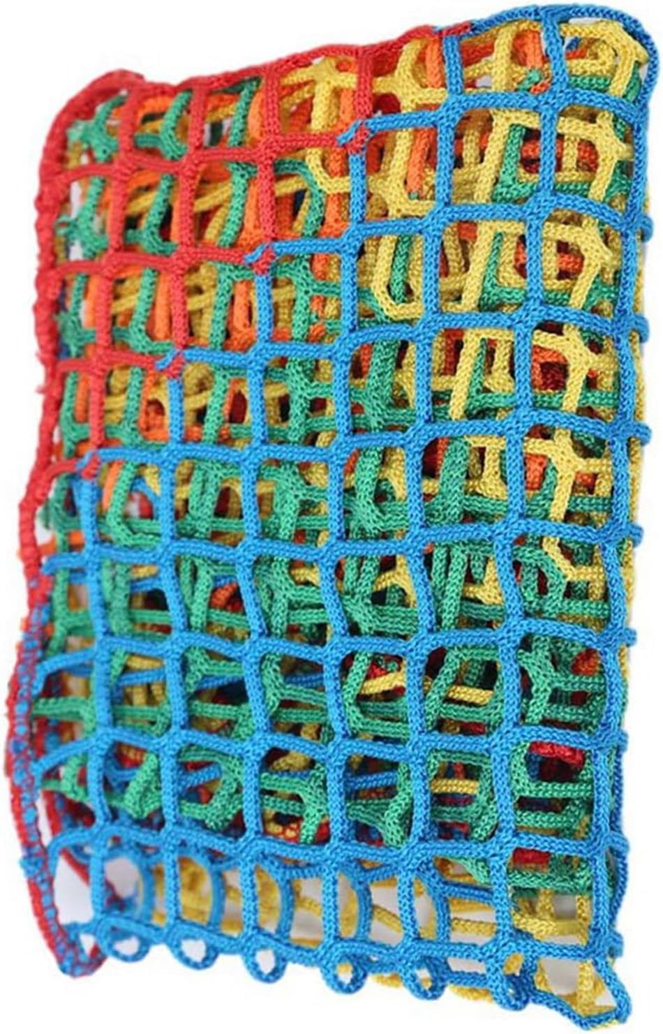 Colorful Knotless Woven Safety Netting for Jungle Play - Tear-Resistant & Customizable Rope Net (1x6m/3x20ft) - Perfect for Kids' Outdoor Fun!
