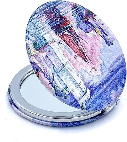 Miniatura 10 de Aeisage Espejo compacto para monederos, espejo plegable de mano a granel, juego compacto, tamaño de bolsillo, espejo de mano plegable, regalo de