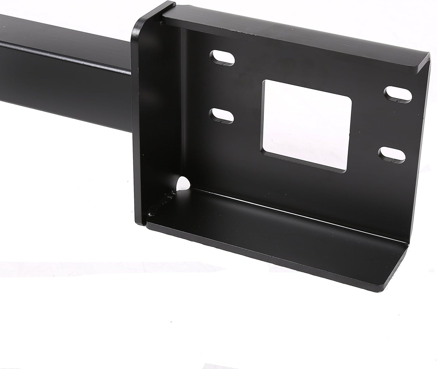 ALMULOO 2" Front Mount Trailer Receiver Hitch Compatible with 1999-2007 Ford F-250/350/450/550 Super Duty w/2" Receiver Powder Coated Steel Replacement for 65022