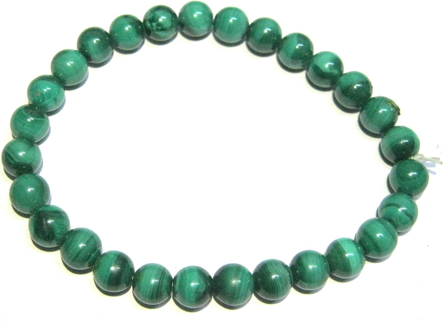 CRYSTALMIRACLE MALACHITE BEADED BRACELET FASHION JEWELRY CRYSTAL HEALING POSITIVE ENERGY GEMSTONE HANDCRAFTED ACCESSORY