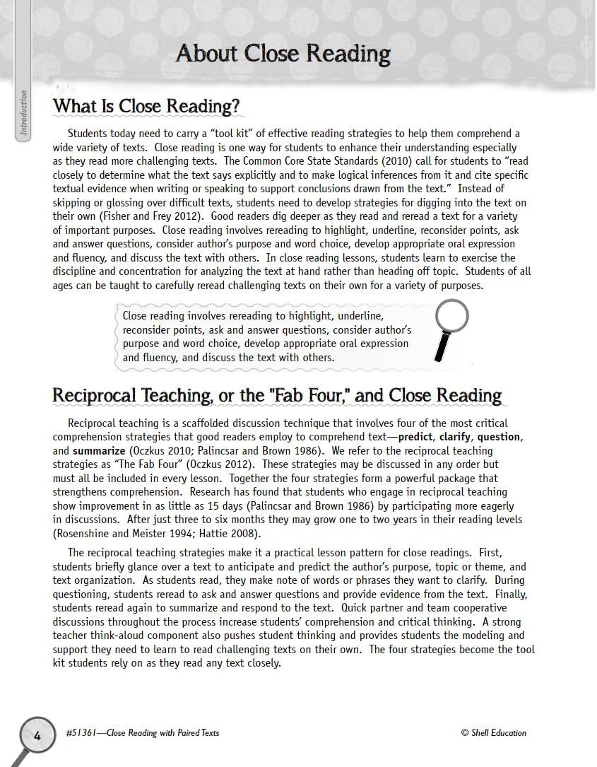 Close Reading with Paired Texts Level 5: Engaging Lessons to Improve Comprehension