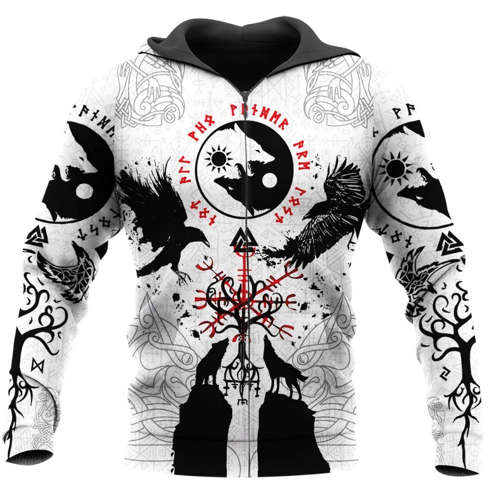 Sweatshirt Viking Odin idéal pour vos sorties automnales décontractées en look street