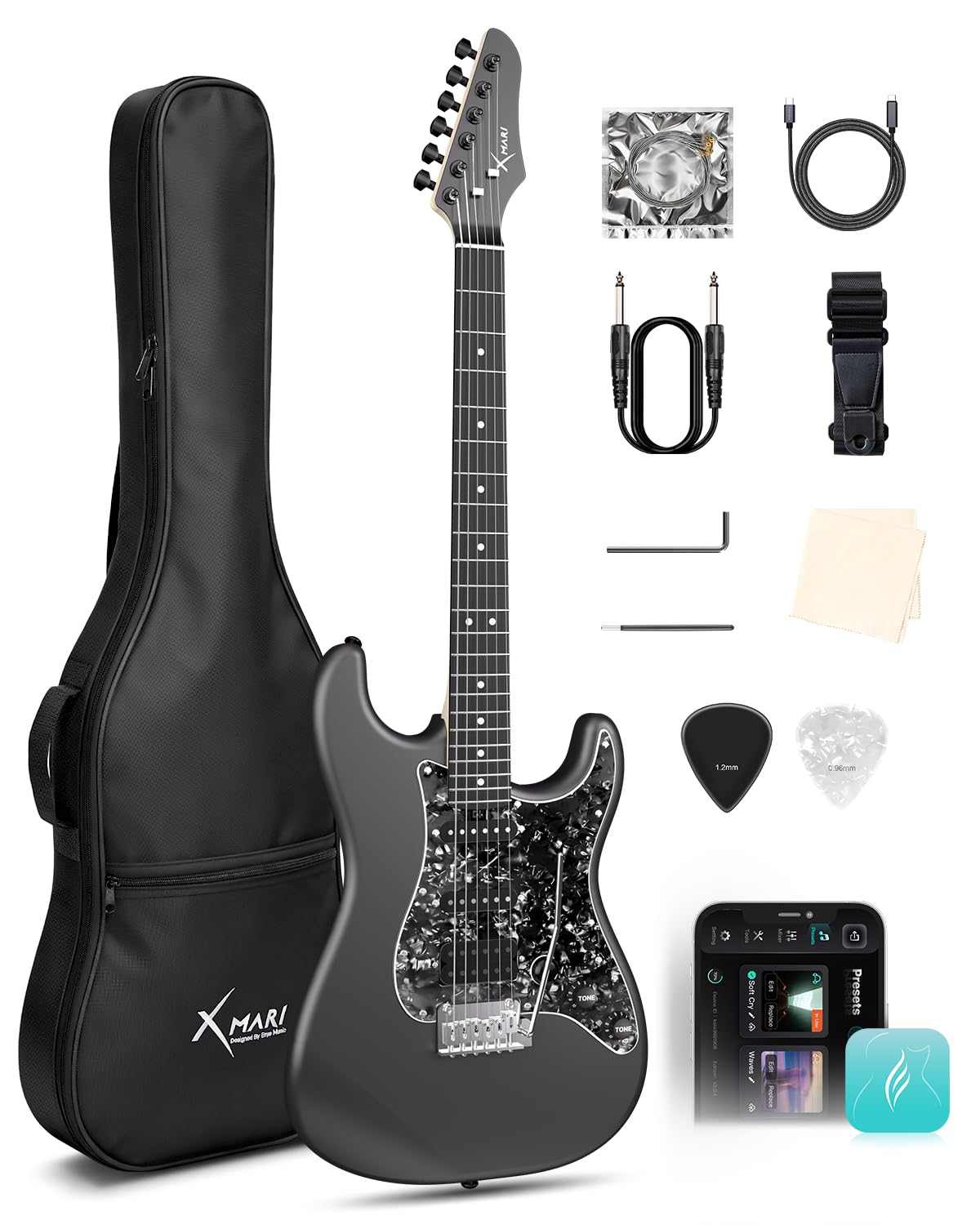 Amazon.com: Enya XMARI Smart Electric Guitar with Built-in DSP Amazon.com: Enya XMARI Smart Electric Guitar with Built-in DSP