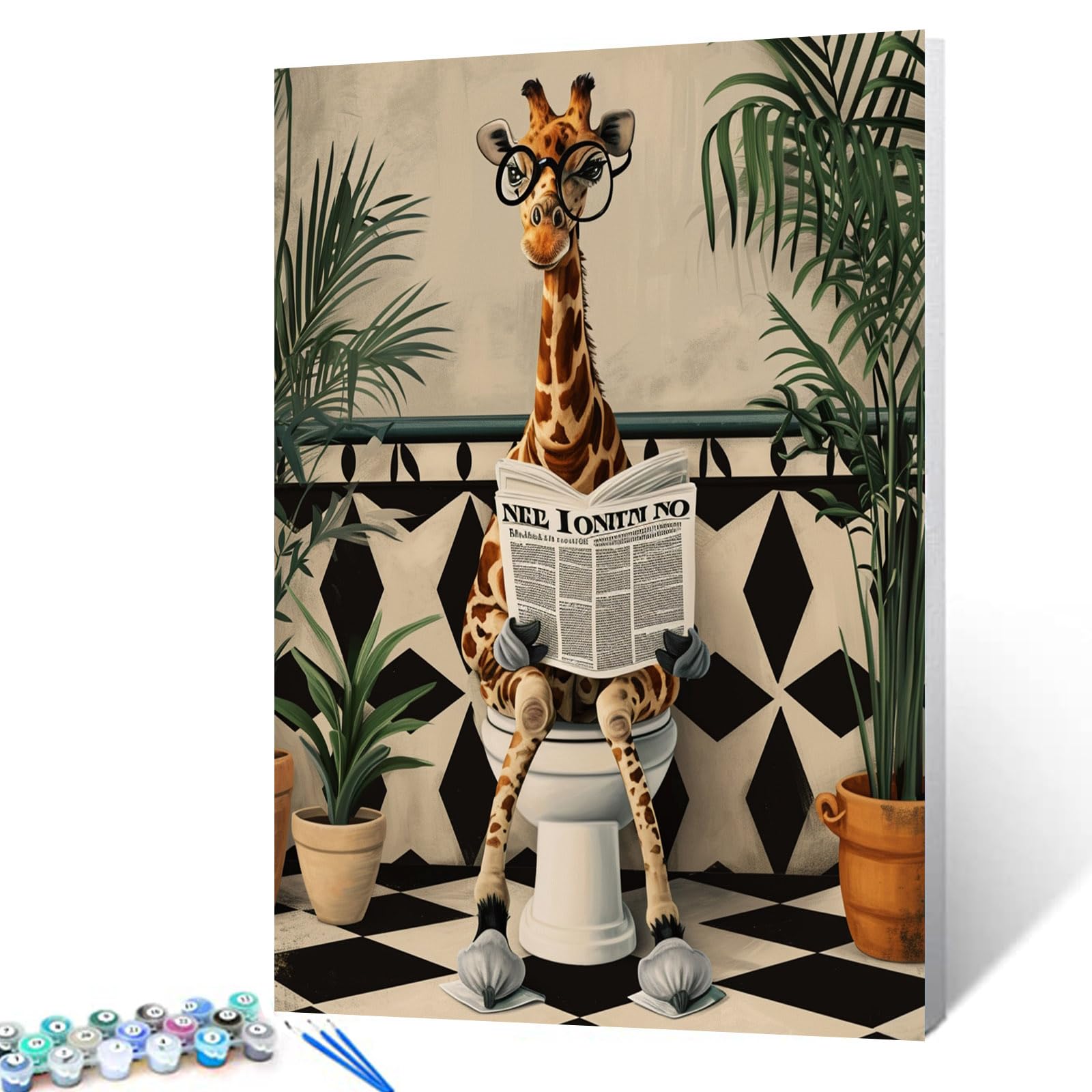 Peinture Abstraite Par Numéro Pour Adultes Avec Pinceaux Et Pigments Acryliques - Fleurs