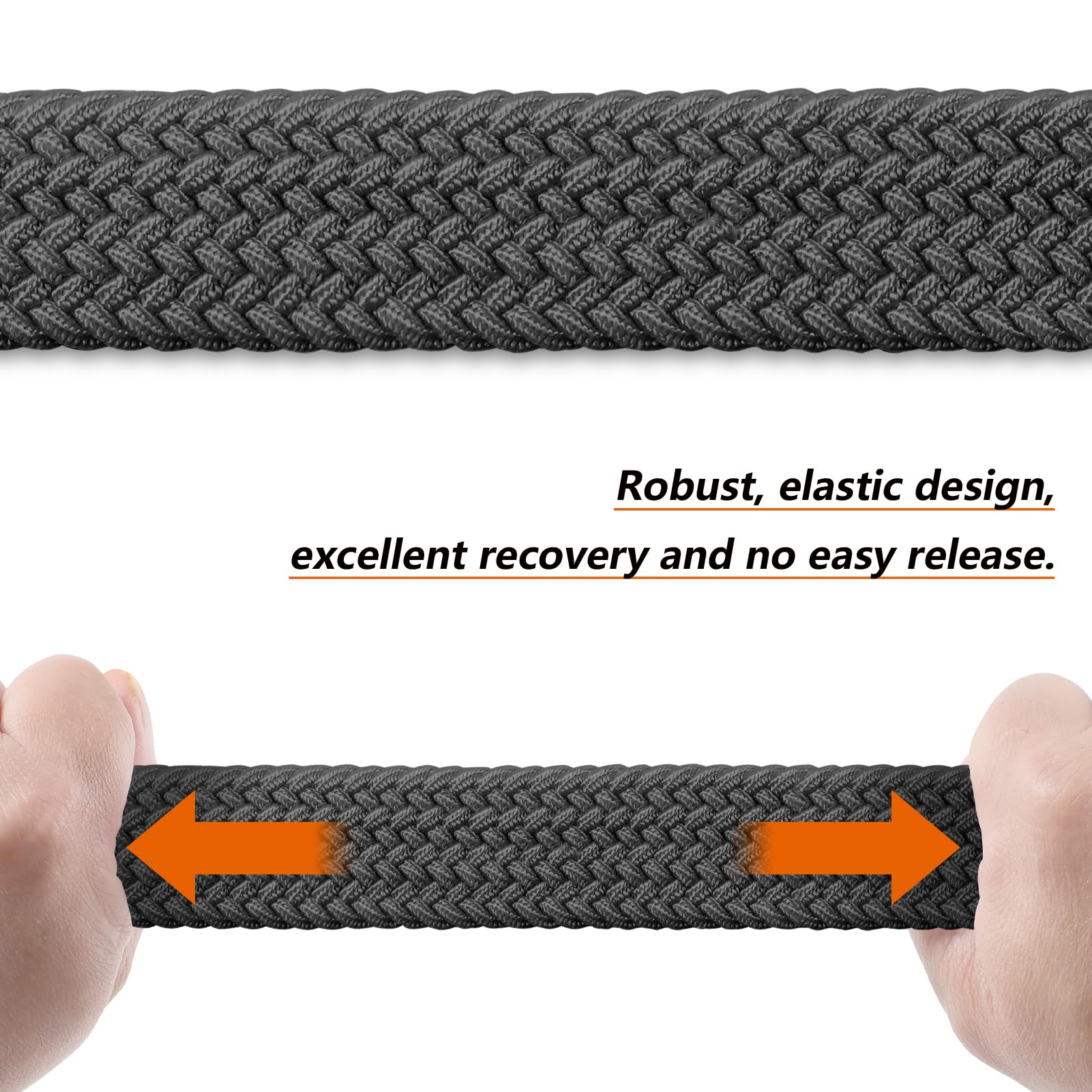 LAKIDAY Cintura in Tessuto Cintura Elasticizzata Cintura intrecciata cintura intrecciata Elastica perUomo e Donna ampia lunghezza da 3,5 cm da 100 cm a 130 cm