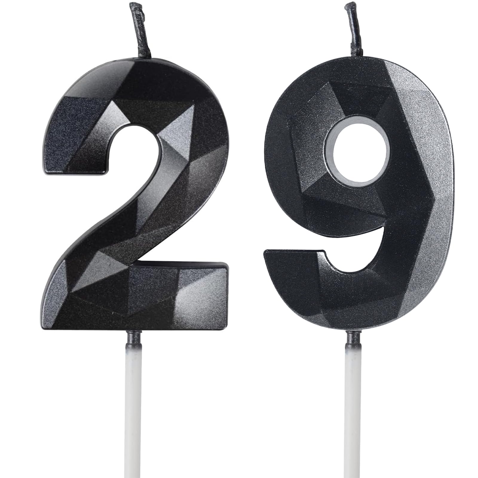 Yiran 50th Birthday Candles, Gold Number 50 Happy Birthday Candles, Cake Topper Decorations for Birthday Party, Wedding Anniversary Celebration Supply — view 81