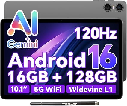 TECLAST 10.1" P30T Android 16 Tablet, Octa-core,16GB+128GB with Stylus