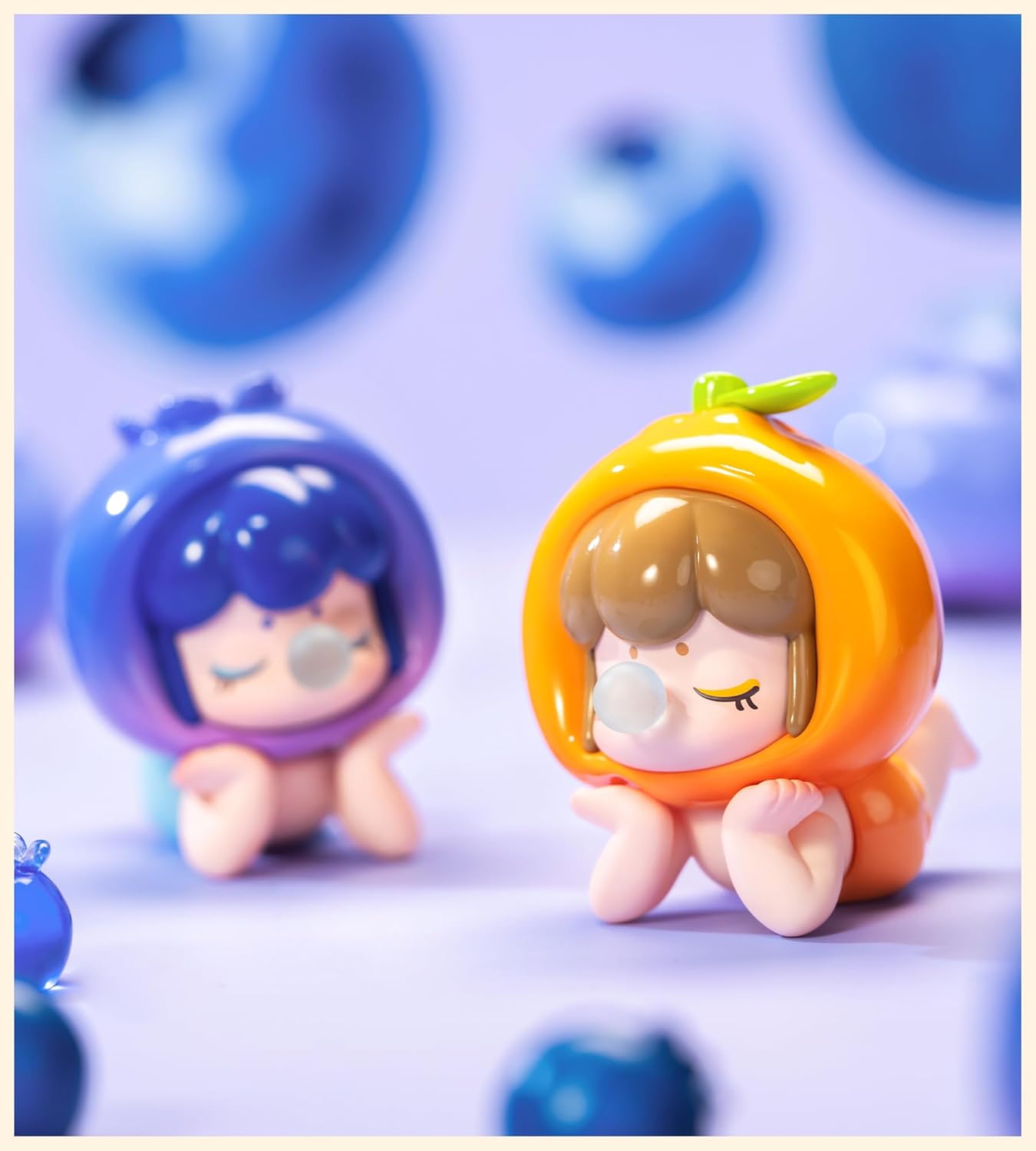 ROBOTIME Baby Nanci Fruits Nanci Blind Box Cute Kawaii Action Figure Blind Bags Collectible Toy Single Doll Creative Gifts for Women（1PC）