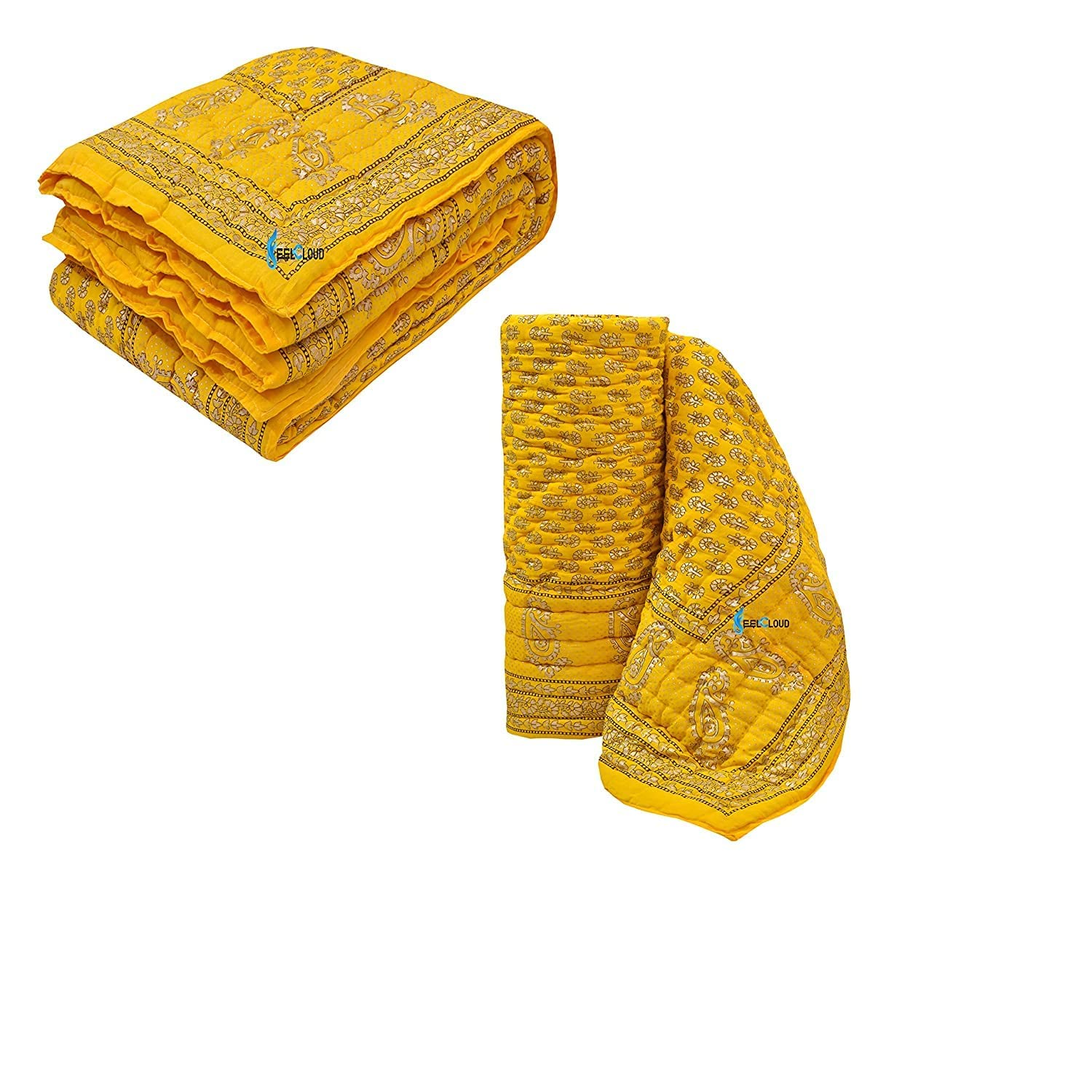 Buy FEELCLOUD HUBISTIC Jaipuri Razai Rajasthani Traditional Single Bed