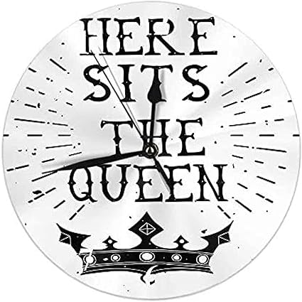 Amazon Co Jp 壁掛け時計 女王様 クロック 王冠 シャイニー ブラック フォント ラウンド 壁掛け時計 ホームデコレーション リビングルーム ベッドルーム キッチン オフィス 10インチ スリエント ノンティッキ ホーム キッチン Amazon Co Jp 壁掛け時計 女王様 クロック 王冠 シャイニー ブラック フォント ラウンド 壁掛け時計 ホームデコレーション リビングルーム ベッドルーム キッチン オフィス 10インチ スリエント ノンティッキ ホーム キッチン