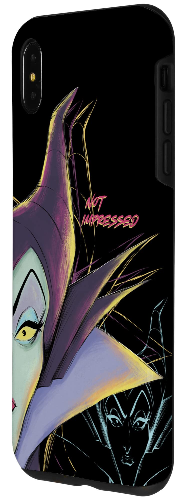 Custodia per iPhone XS Max Disney Villains Malefica non impressionato Halloween