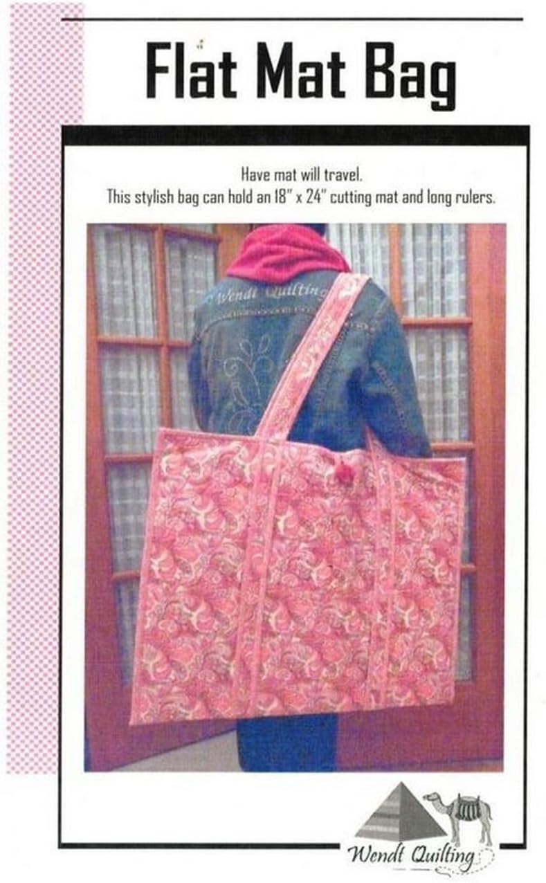 Wendt Quilting Flat Mat Bag Pattern, Carries Up to 18 Inch