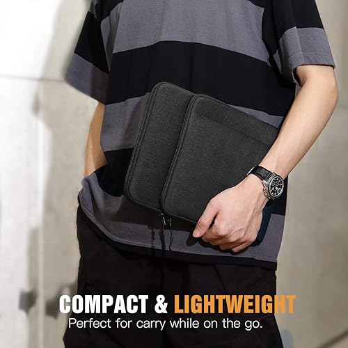 Miniatura 7 de TiMOVO Funda para laptop de 13.3 pulgadas con bolsillos para iPad Pro 12.9 202220212020, MacBook Air 2022-2018, MacBook Pro 2022-2016, Galaxy Tab