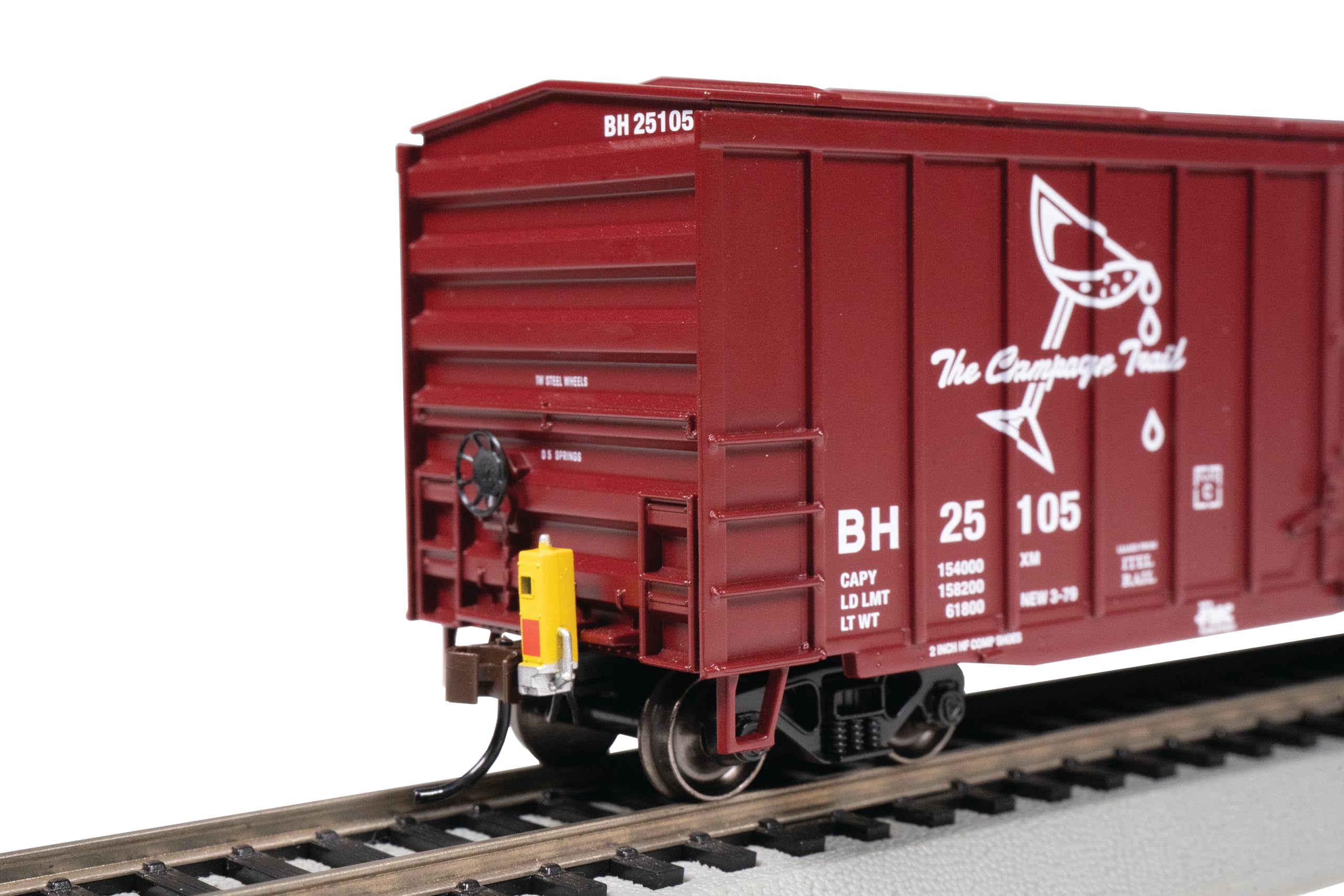 Bachmann Trains Autokiste mit Außenhalterung, 15 m, mit Blinkvorrichtung für Zug, Bath & HAMMONDSPORT #25105, HO-Skala