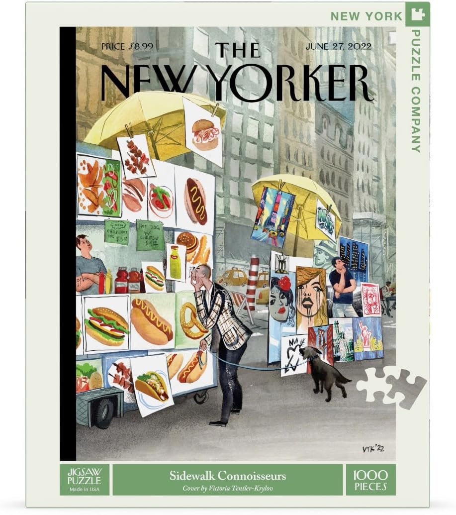 New York Puzzle Company - New Yorker Sidewalk Connoisseurs - 1000 Piece Jigsaw Puzzle for Family Game Nights by Victoria Tentler-Krylov