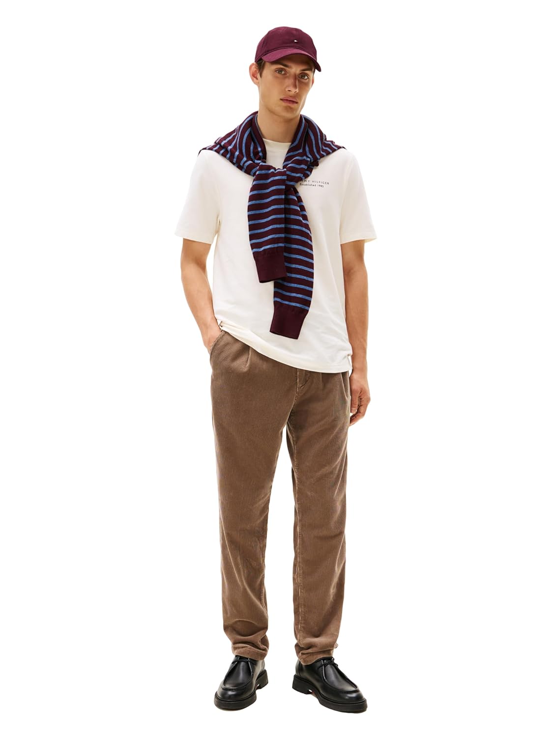 Tommy Hilfiger Mens Short Sleeve Cotton Graphic T-Shirts with Photo Print Designs - Image 3