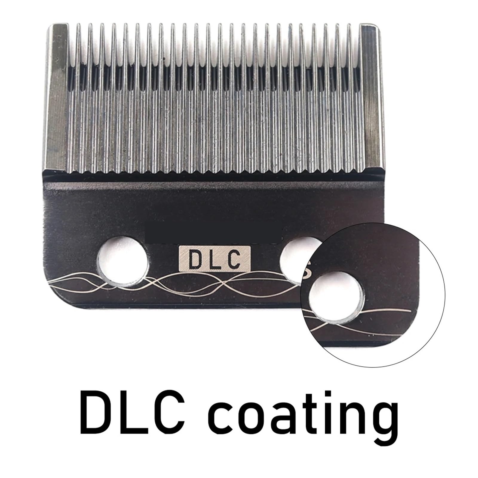 Ultradünner DLC-Klingenersatz, Kompatibel Mit Madeshow, Kompatibel Mit Gamma, SC JRL KM-90-4 Professionelle Haarschneidemaschine(Blue DLC 1set)